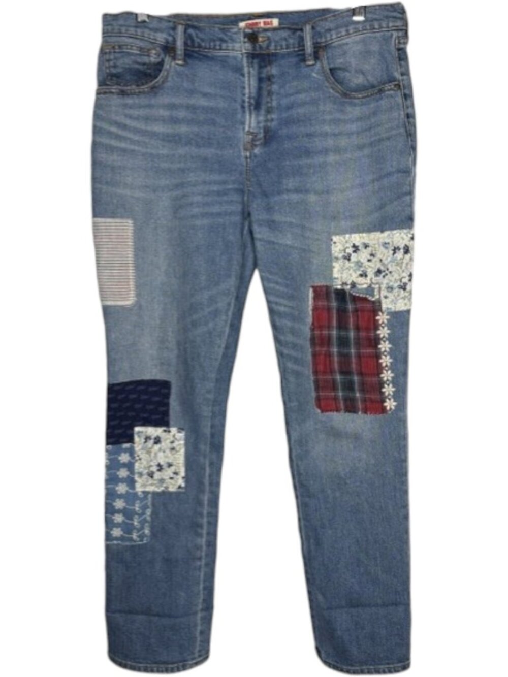 Johnny Was Amelia Relaxed Patch Straight Leg Jeans - 30